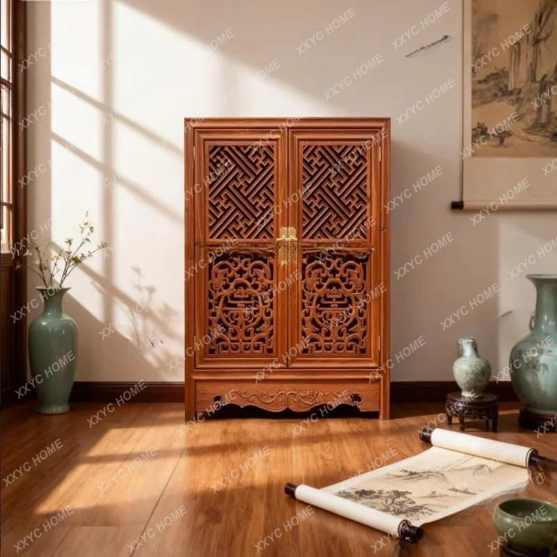 XXBurmese rosewood small square corner storage cabinet large fruit rosewood storage storage rounded corner cabinet