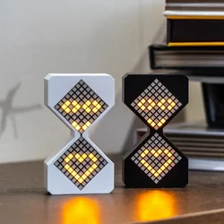 Electronic Hourglass Timer Wireless USB Charging Desk Lamp With Timer 3D Hourglass Night Light LED Ambient Gift Bedroom Decor