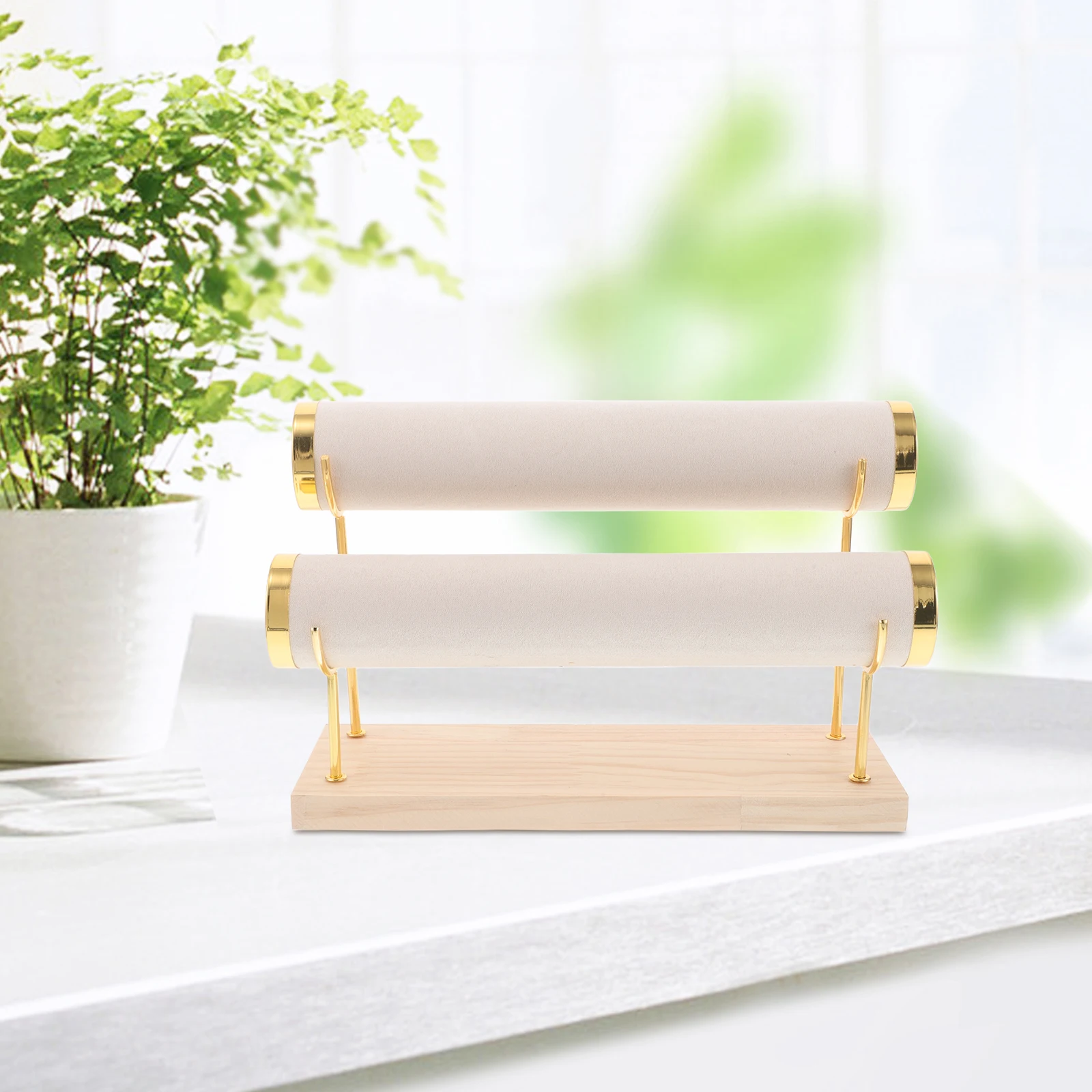 

Bracelet Display Stand Storage Organizer Watch Rack Bracelets Displays Holder Braclet Jewelry Round