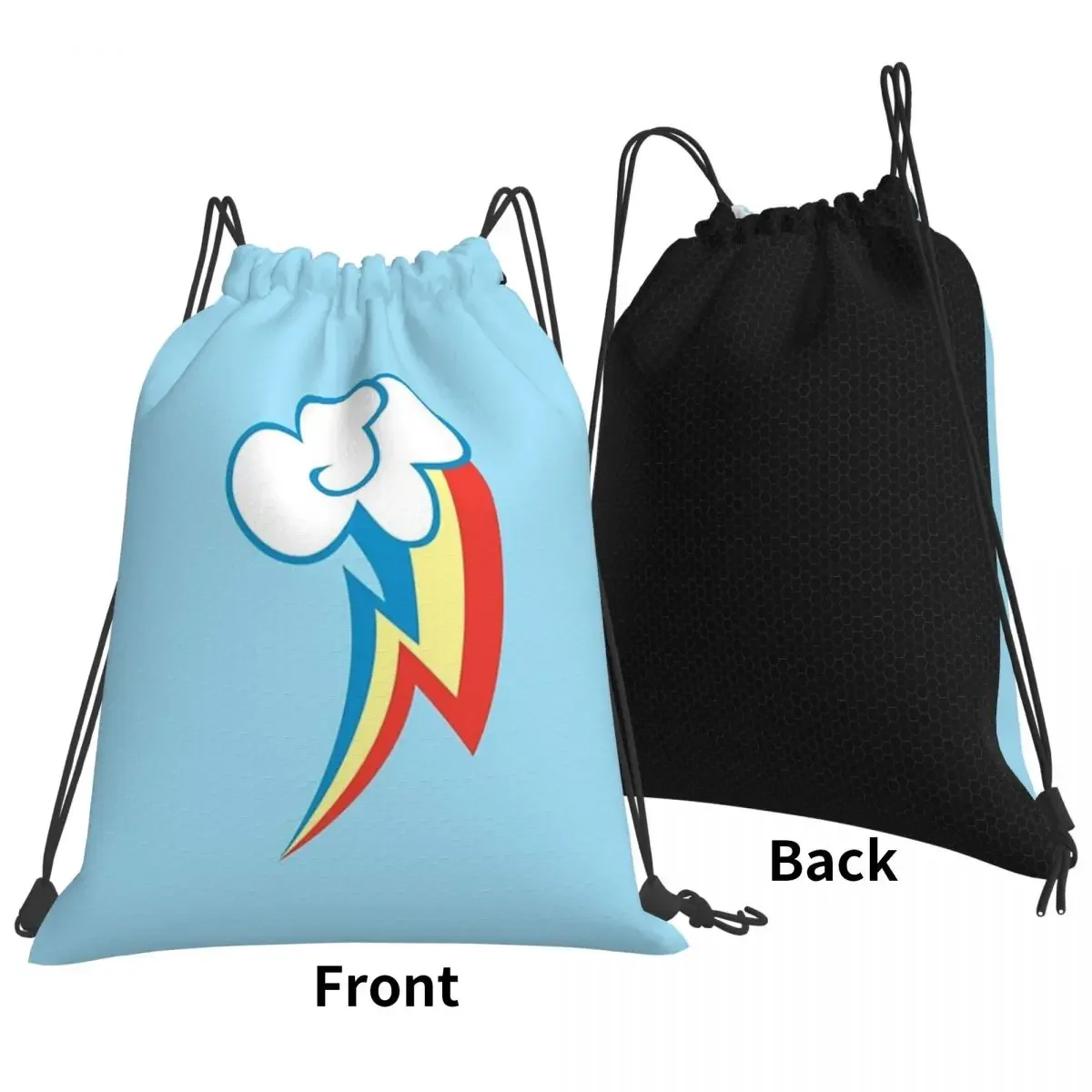 Sac à dos portable Rainbow Dash, sacs de proximité Wstring, sac de sport de poche Bundle, sac à livres pour voyage et école, mode