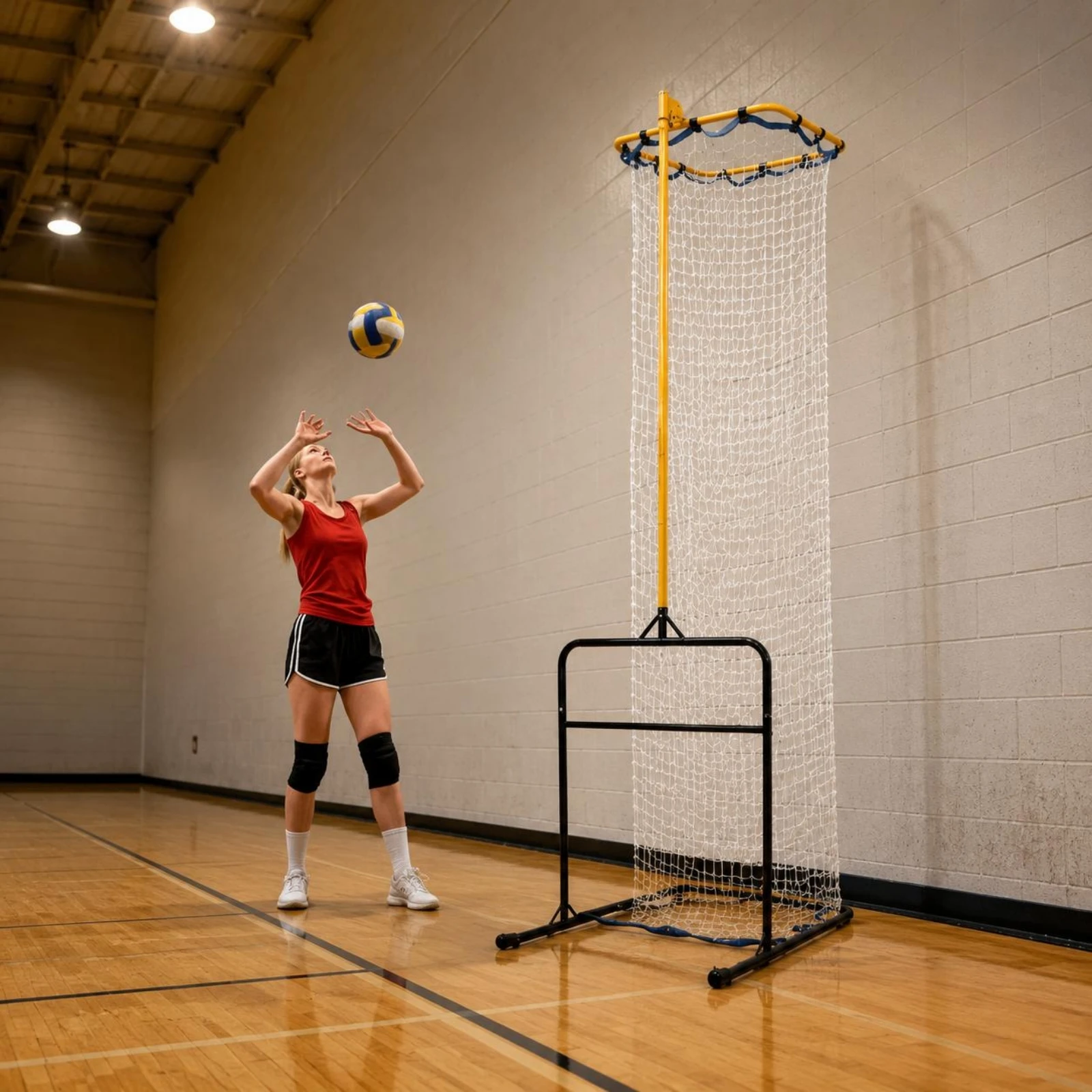 

Adjustable Volleyball Net Practice Aid Easy Setup Volleyball Target Net Sports Equipment Portable for Beginners, Indoor, Outdoor