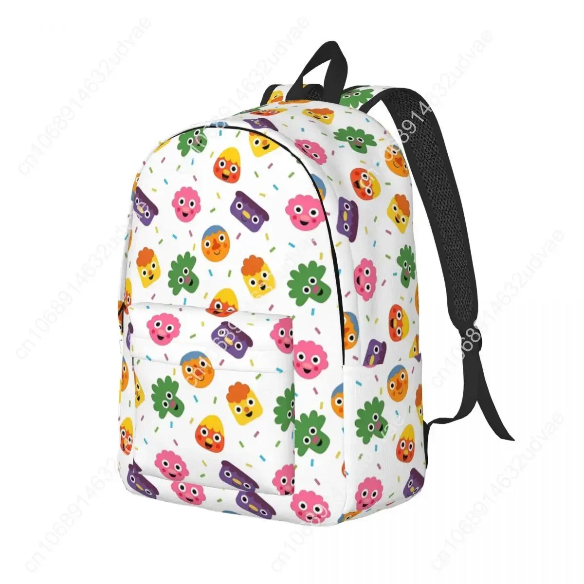 Noodle & Pals Micro Super Simple Backpack for Men Women Cool Hiking Travel Daypack Nursery Rhymes Songs Laptop Shoulder Bag Gift