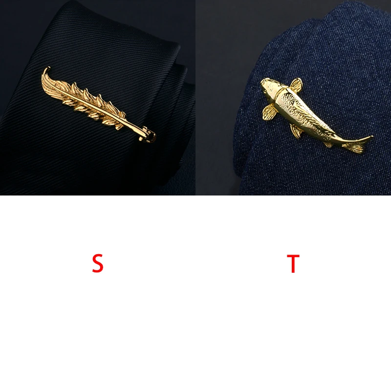 Herren Metall Krawatte Bar Mode Krawattenklammern Kristall Formelles Hemd Hochzeit Brosche Zeremonie Gold Krawattenklammer Herren Partygeschenke – Detail 4