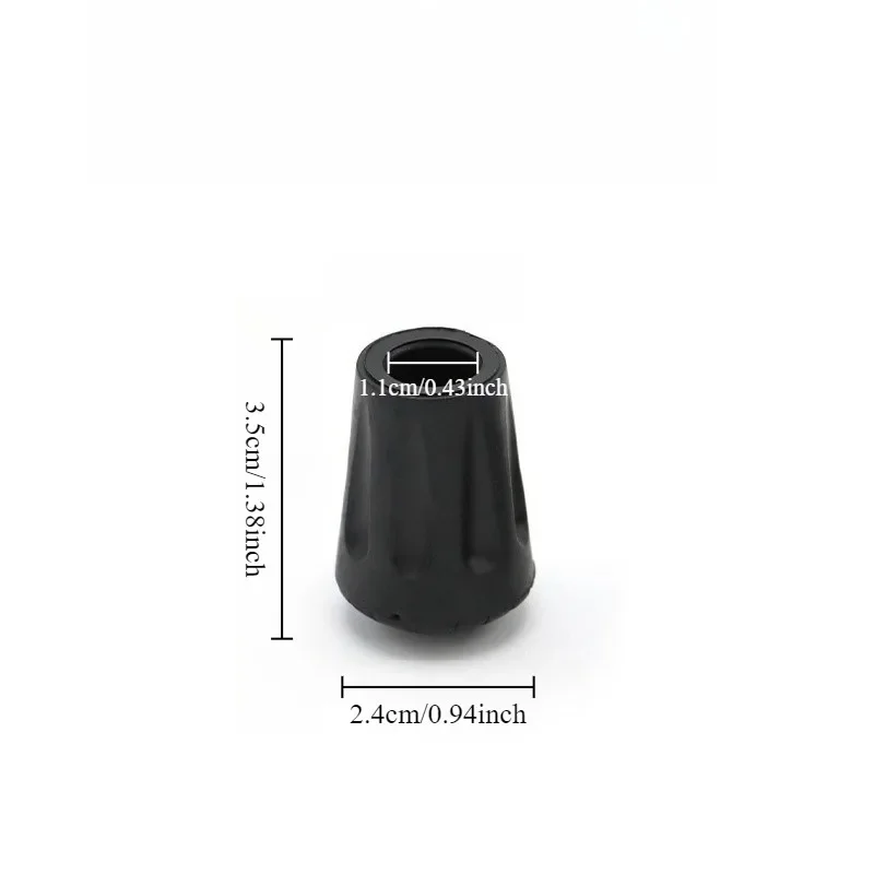 1/5/10PCS Walking Stick Tips Anti-Slip Rubber Tips for Trekking Poles Durable Hiking Protectors