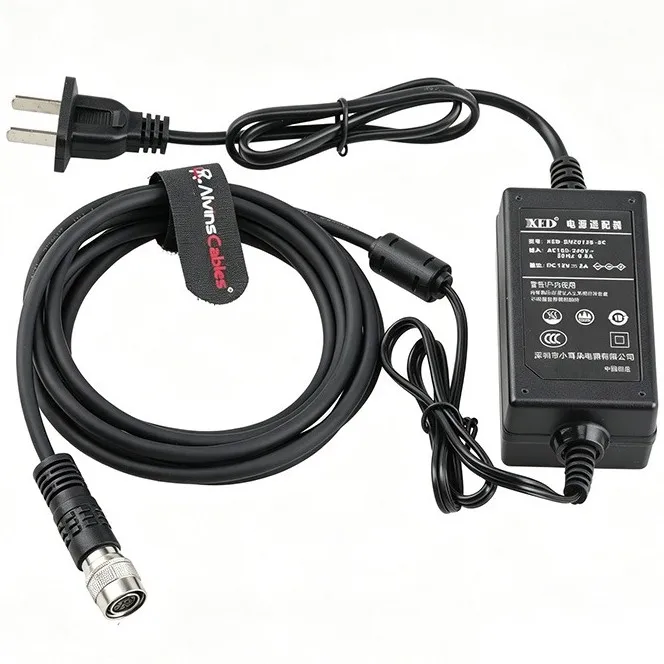 

Alvin's Cables Hirose 12 Pin Female 12V 3A DC Power Supply Adapter HR10A-10P-12S for Sony CCD, Allied Vision Cameras 2m/6.56ft
