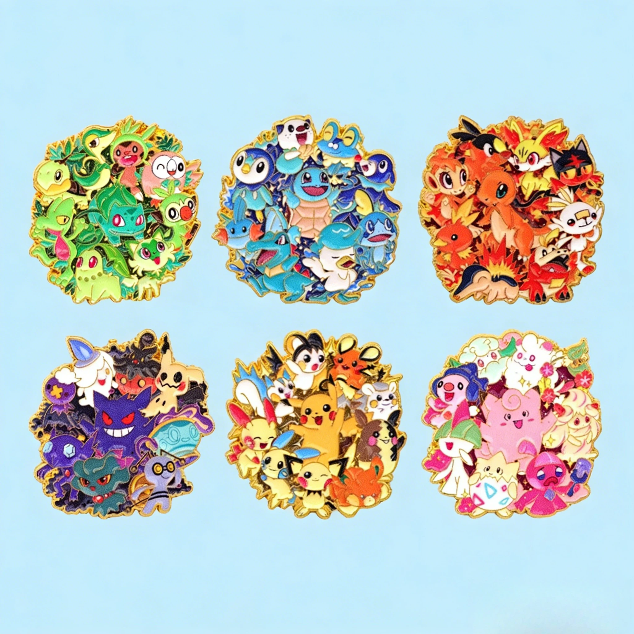 Cute Anime Genie Enamel Pins Cartoon Game Figures Brooch Lapel Pin Badge on Backpack Clothing Accessories Fashion Jewelry Gifts