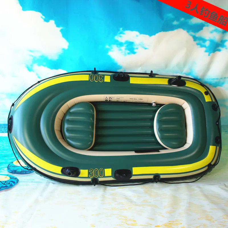 Factory Wholesale 2/3 Person Thickened PVC Inflatable Boat, Fishing Kayak & Drifting Dinghy - view 2