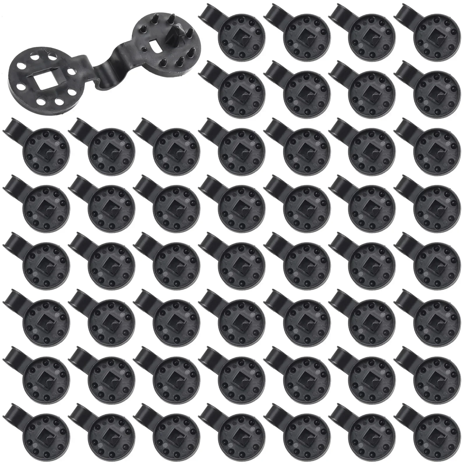 50pcs Sun Shade Net Cloth Plastic Clips Sturdy Heavy Duty Lock Grip Fix Clamp Net Hook Holder Breeding Greenhouse    New