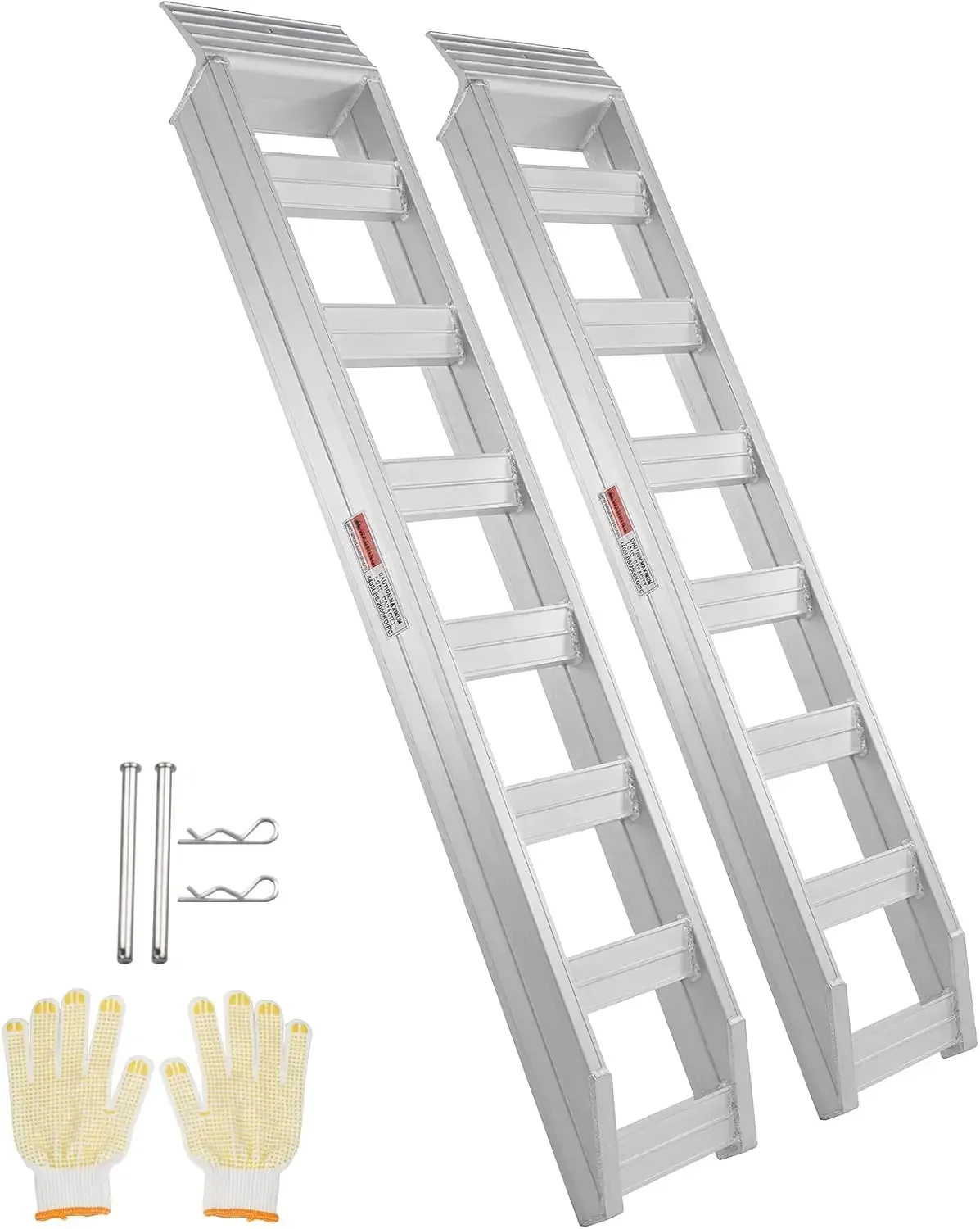 Aluminum Ramps, 8810 lbs, Heavy-Duty Ramps with Top Hook Attaching End, Universal Loading Ramp for Motorcycle, Tractor