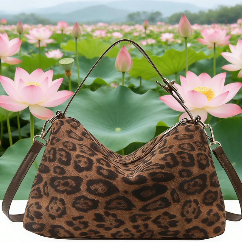 

Сумки через плечо с леопардовым принтом на молнии, большой вместимости, повседневные, высококачественные, водонепроницаемые, прочные, вместительные сумки-кроссбоди.