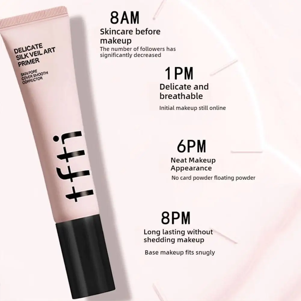 TFIT Base per il viso Primer Luce senza olio Copertura dei pori della pelle Correttore levigante Pori invisibili Fondotinta liquido Trucco cosmetico