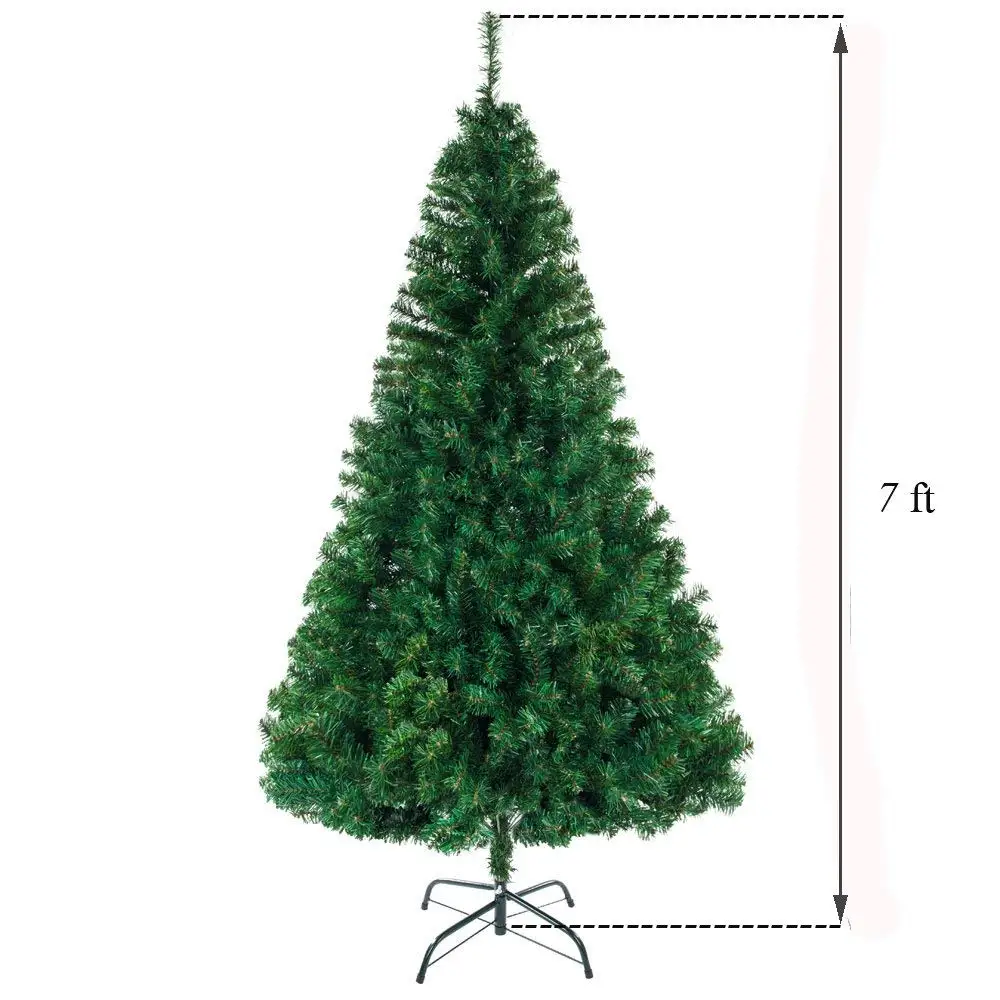 Christmas Tree, PVC Blades, Sturdy Metal Base, Home shopping mall party Christmas Decorations