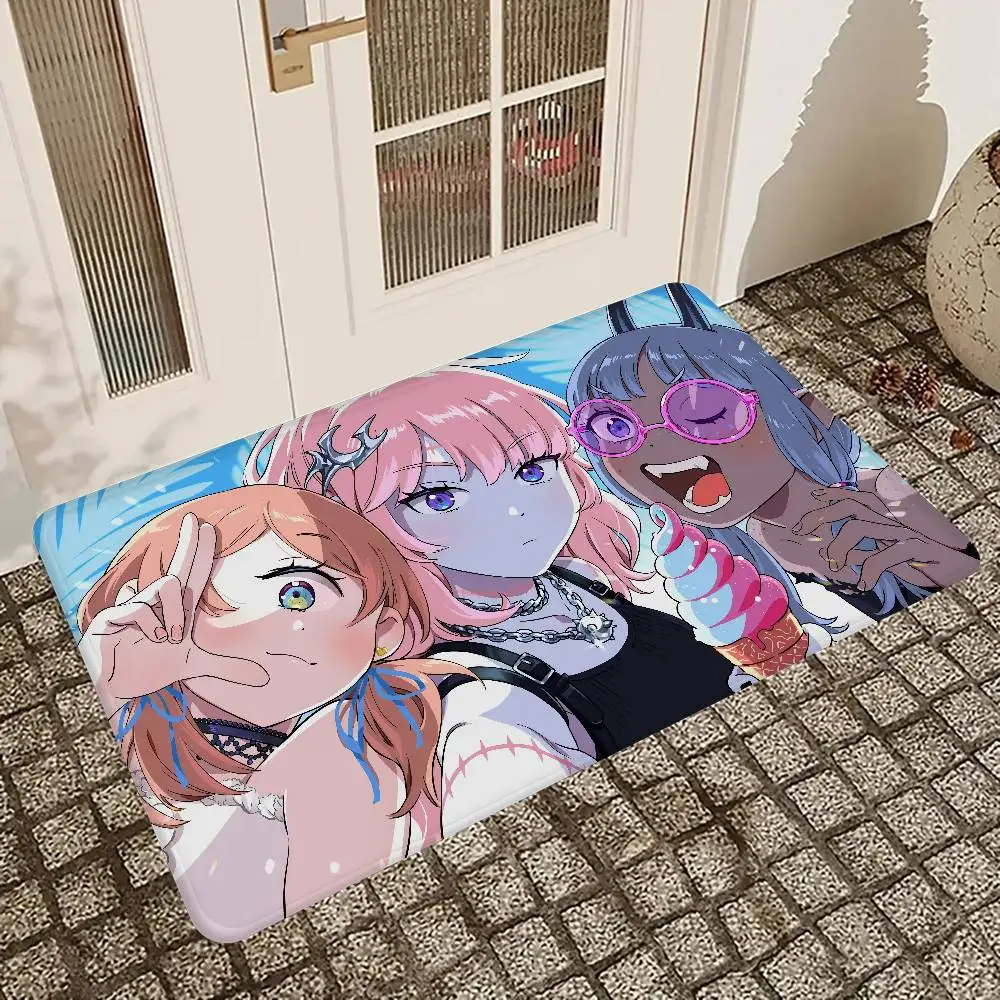 D-Devils CandyS Cartoon anime Floor Mat Non-Slip Laundry Room Mat Laundry Decor Balcony Child Living Room Bedside Mats