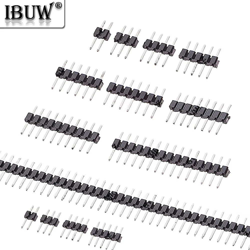 10PCS 2.0MM Strip Connector Socket 2MM 1X2/3/4/5/6/7/40 PIN Single Row Straight Male PIN 8p/10p/15p/40p 2MM