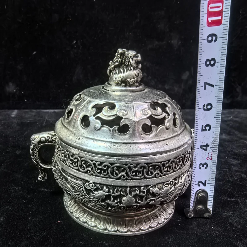 Ming Dynasty Xuan De Dragon-Eared Lion , Home Decorative , Miscellaneous Incense Burner, Bronze Ware