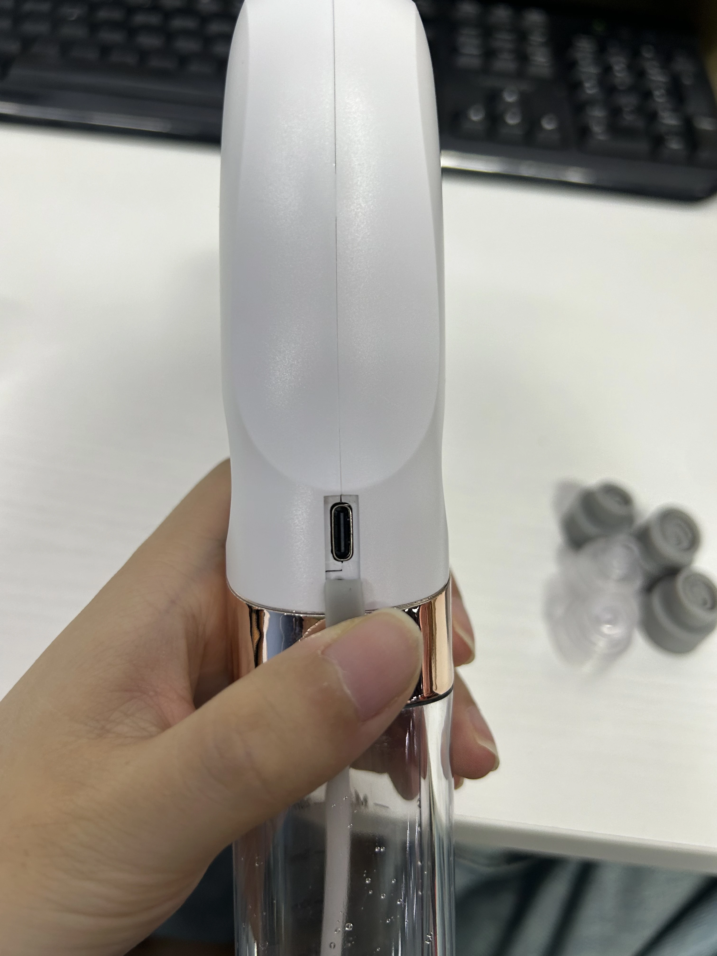 Comedondrukker Porie Vacuüm Gezichtsreiniger Elektrische Puistje Acne Mee-eter Verwijderen USB Oplaadbare Watercyclus Black Dot Verwijderen