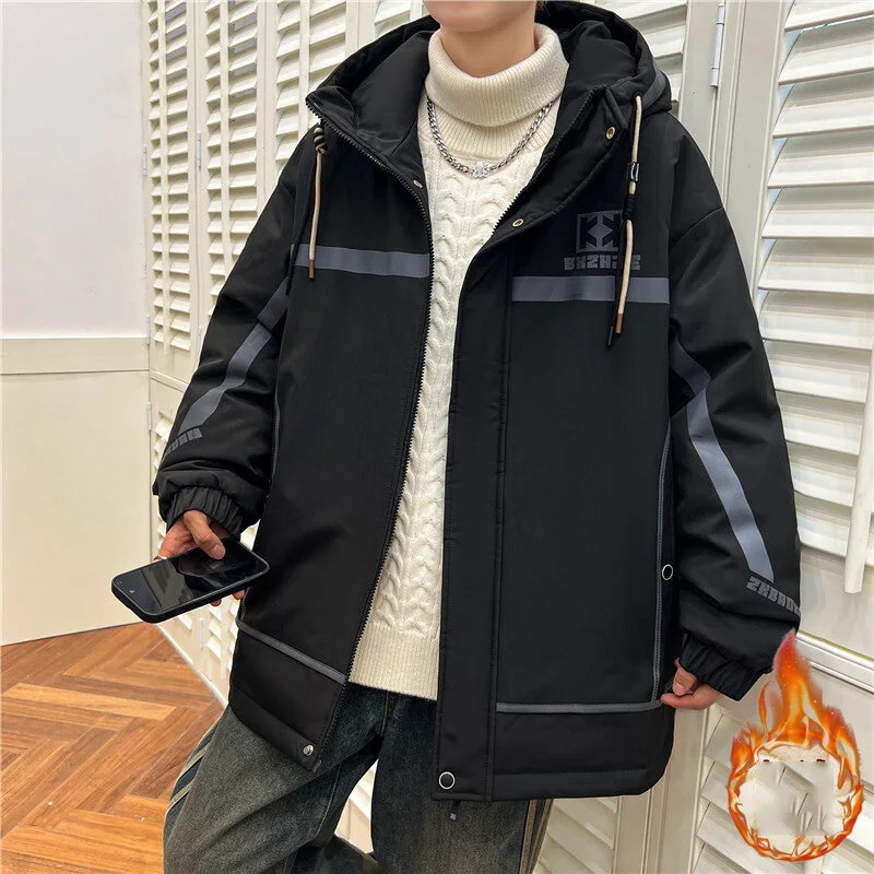 Fashion Parkas Male Coat Windbreaker Jackets For Men Autumn Winter Overcoat Men's Casual Jacket Keep Warm Windproof Hombre New