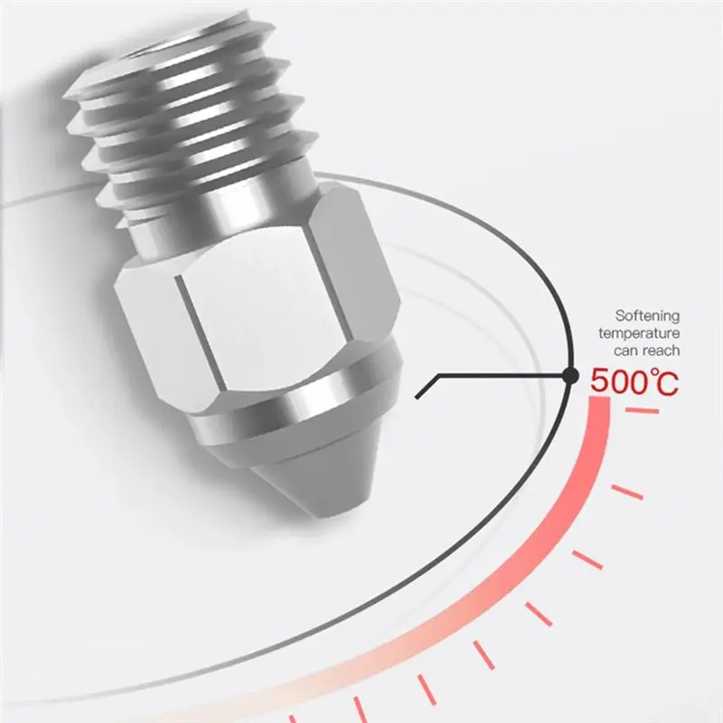 A33R-3D Printer Parts MK- Nozzle Accessory 0.25/0.4/0.6/0.8Mm 5PCS/Set For Ender-3 Series 3D Printer