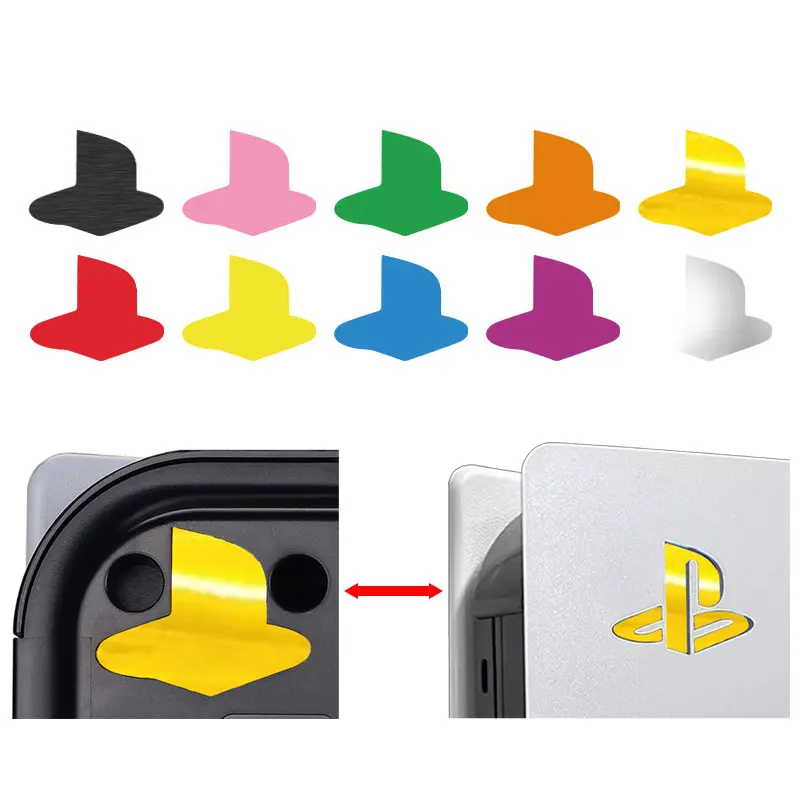 

Красочная виниловая наклейка, чехол для PlayStation 5, наклейка с логотипом игровой консоли для PS5, аксессуары для цифровой версии дисков