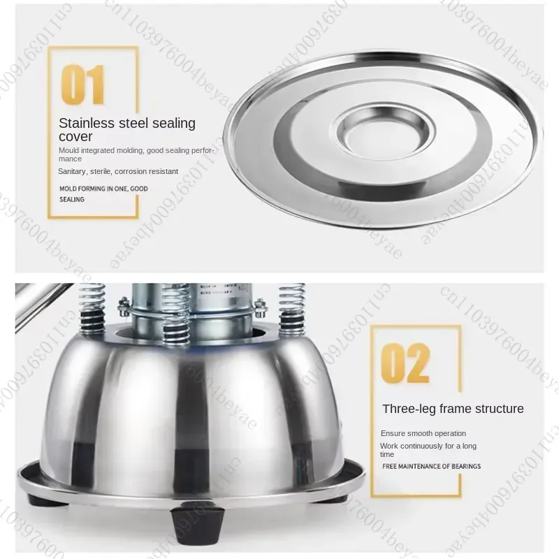 High quality electric vibrating sieve screening sieving stainless steel powder sieving machine mesh optional sieve height