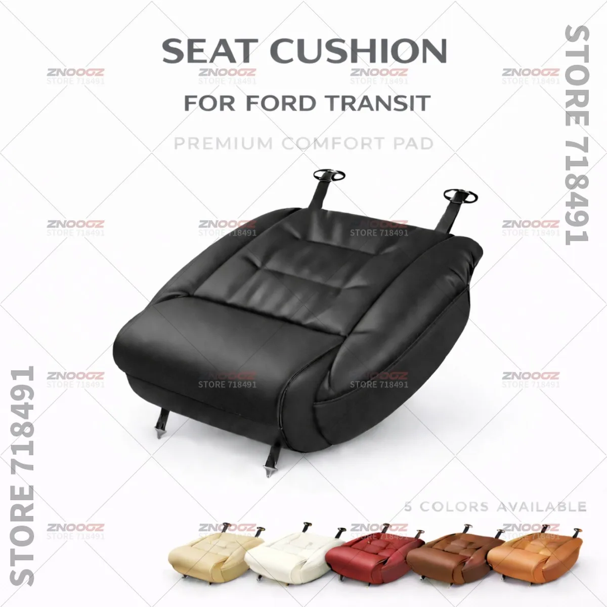 For Ford Transit Seat Leg Support Extension Cushion Thigh Support Pillow Memory Foam Leather Leg Extender Interior Accessories