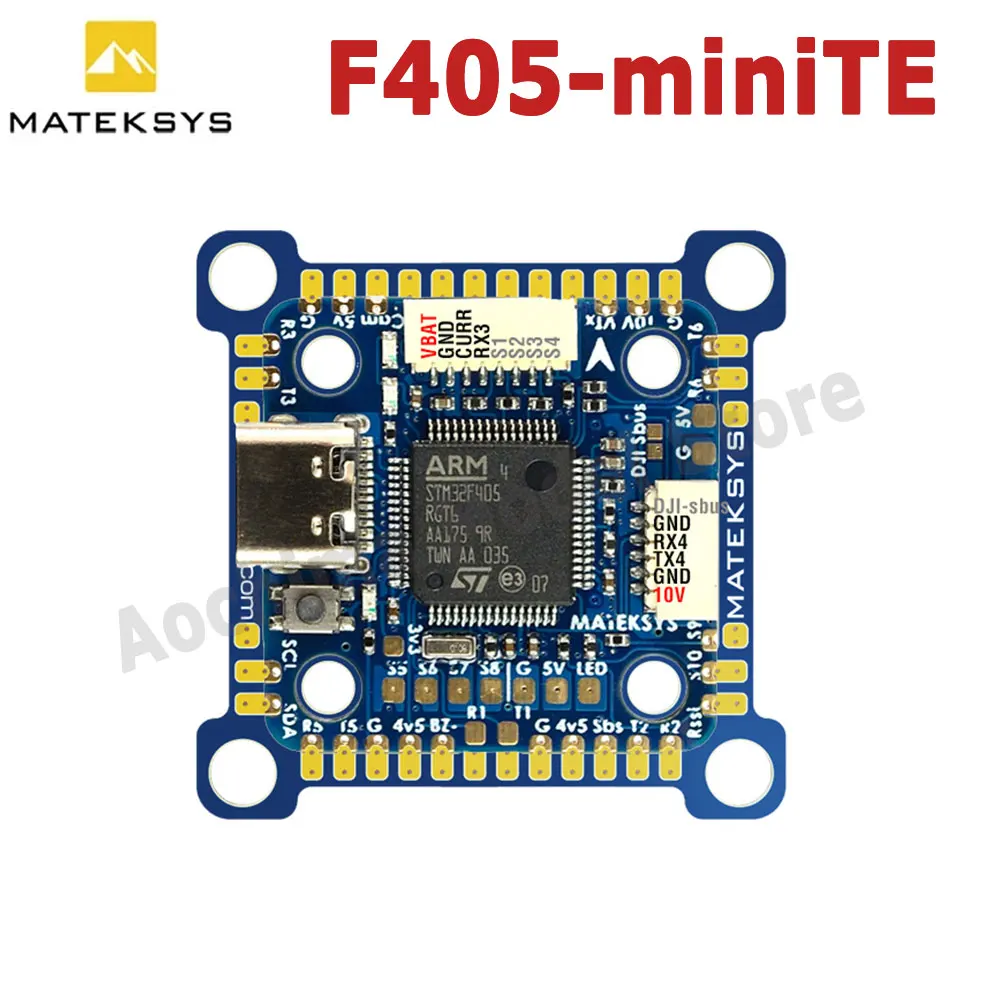 

Matek System F405-MINI TE Flight Controller Встроенный STM32F405RGT6 ICM42605 с OSD BEC 5 В 10 В для FPV RC Racing Drone DJI VTX