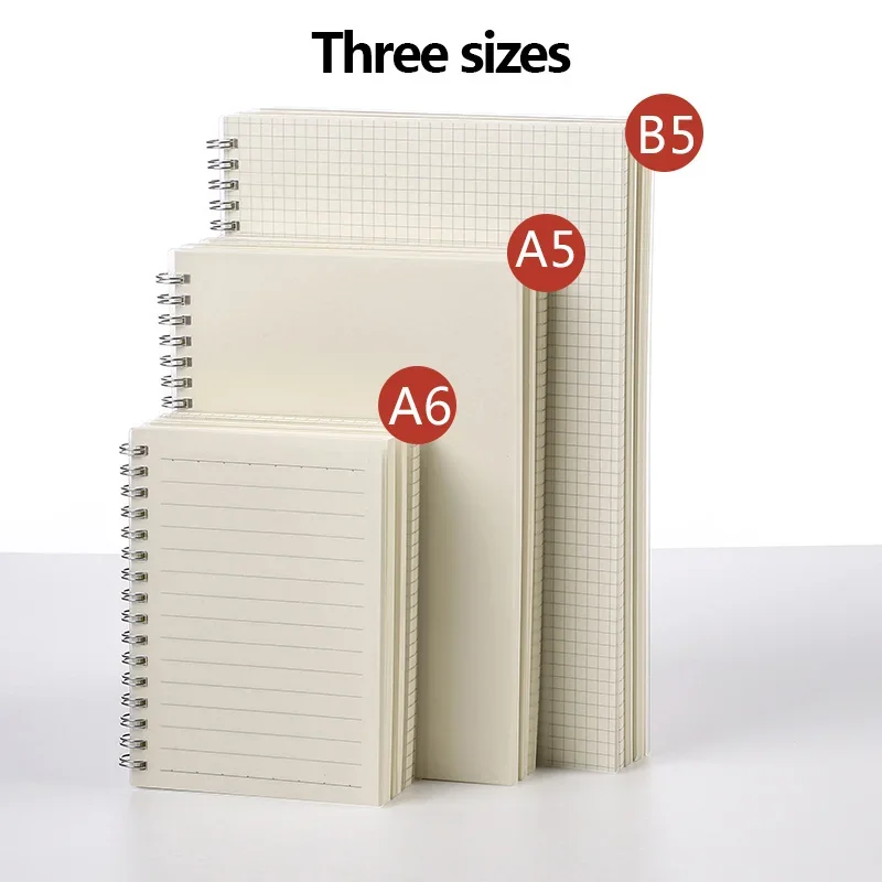 A6 Spiral book coil Notebook To-Do Lined DOT Blank Grid Paper Journal Diary Sketchbook For School Supplies Stationery A6 Binder