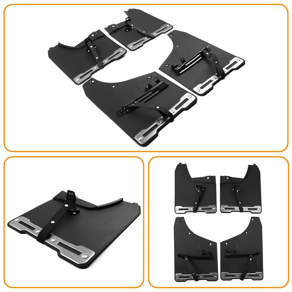 

For Land Rover Defender 2020-2025 Black Front & Rear Mud Flaps Mud Guards Splash Fender Exterior Car Accessories 4pcs