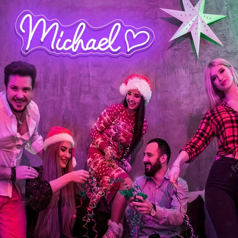 Custom LED Neon Sign Customizable for Wedding Business Bar Salon Beauty Shop Light Up Name Sign USB Neon Light Birthday Gift