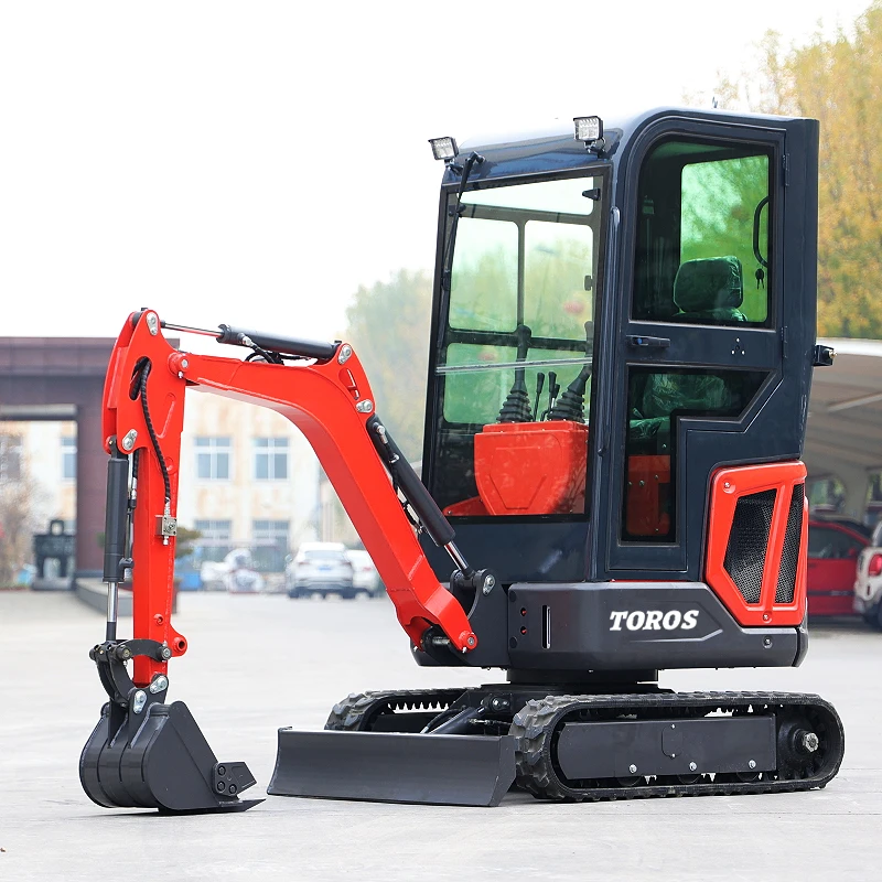 Cheap Excavators  China 2 Ton Crawler Excavator With Hydraulic Hammer For Sale New Product 1.6 Ton Mini Excavator customized