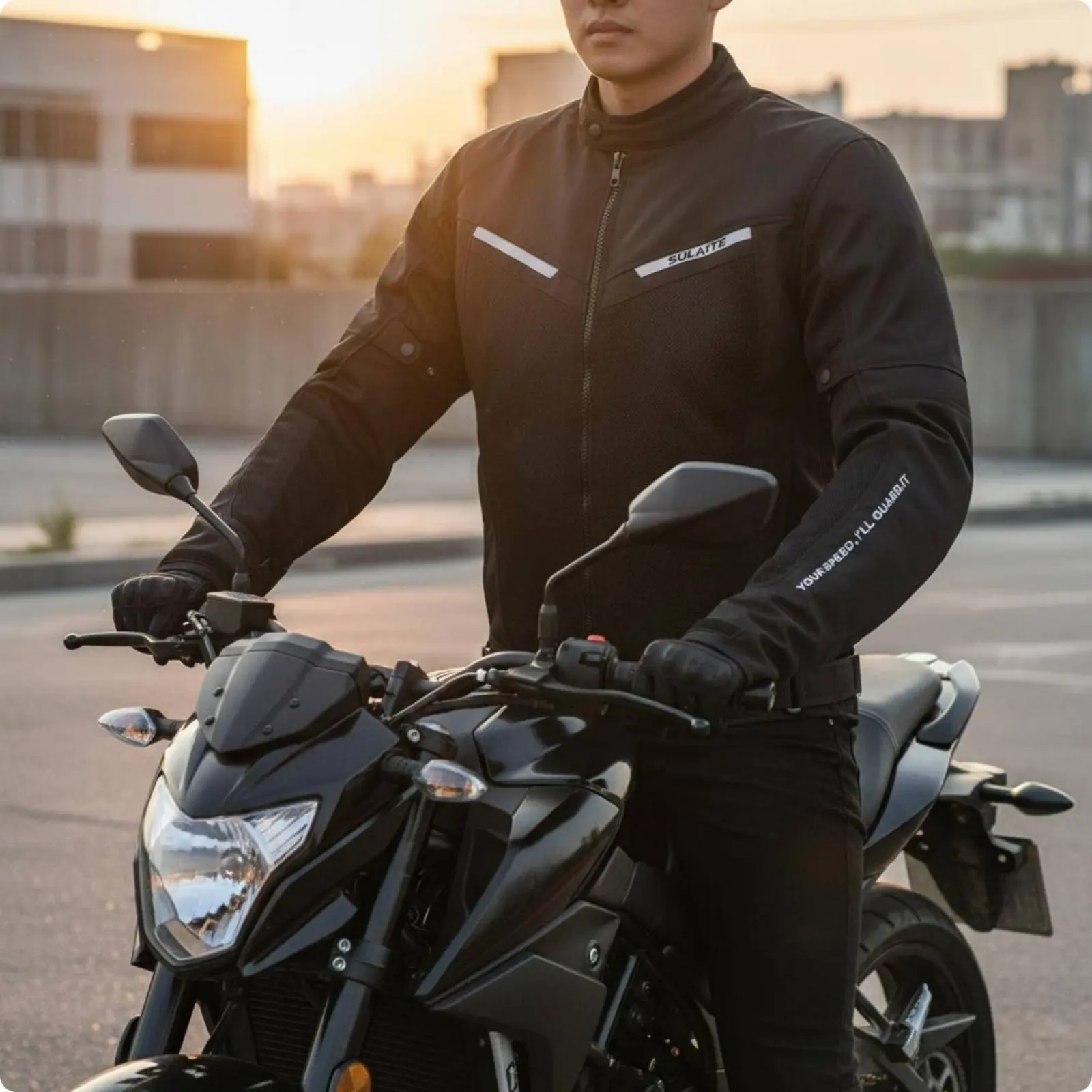 Mesh Motorcycle Jacket Breathable Summer Riding Jacket Safety Gear Ventilation System Adjustable Fit for Motorcyclists