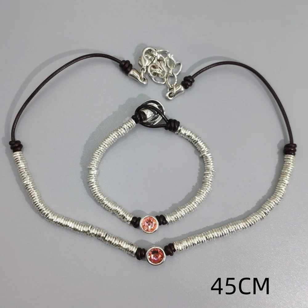 2026 Spanish Spring Trendy Casual Style Colorful Beaded Bracelet Necklace Jewelry Set Creative Gift