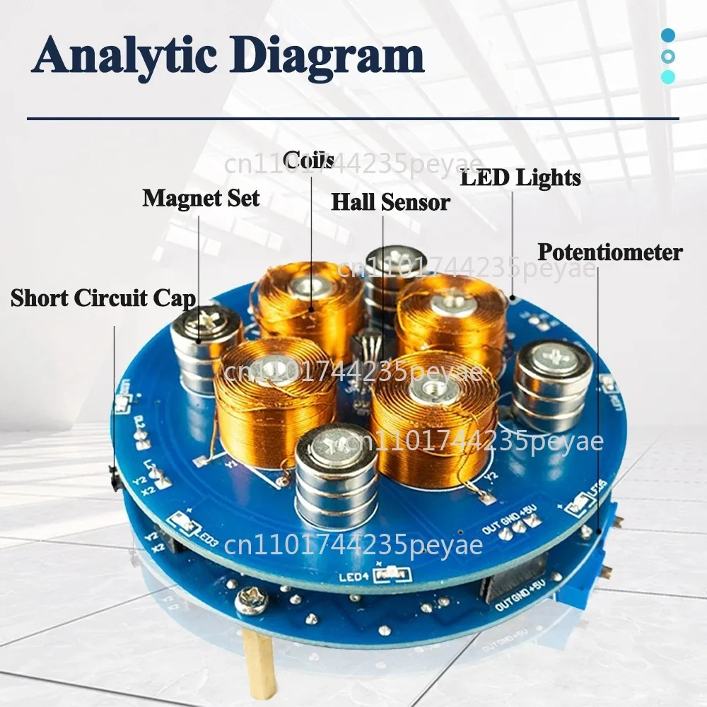 DIY Magnetic Levitation Kit Experiment PCB Soldering Project Practice Solder Assembly  50G/150G Load Magnet DIY Electronic Kit