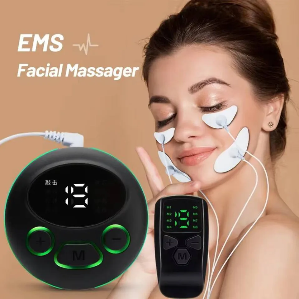 

EMS Facial Massager Current Muscle Stimulator Facial Lifting Eye Beauty Devic Neck Face Lift Skin Tightening Anti-wrinkle