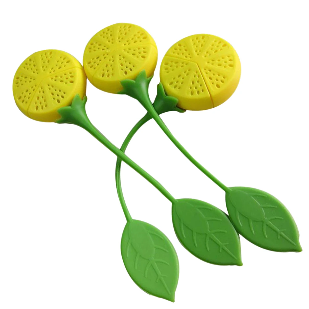 

Infuser Lemon Design Food Grade Filter For Hot Tea Filter Strainer Tea Coffee Straining Dishwasher Safe Yellow