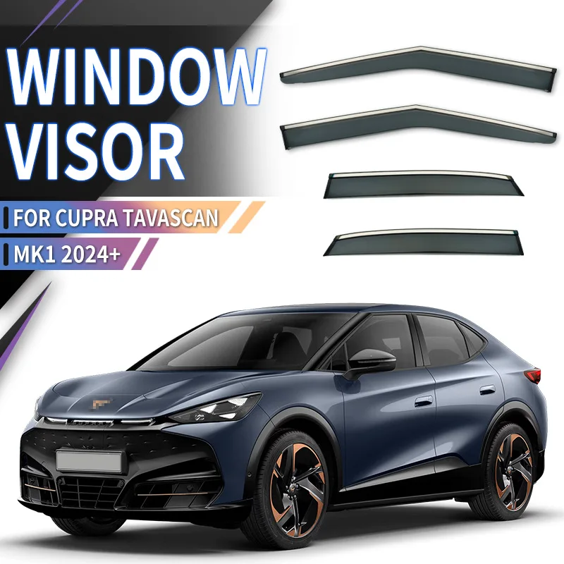 

For Seat Cupra Tavascan 2024+ Car Window Visor Awning Shelters Windshield Side Window Rain Sun Shade Accessories Car Styling