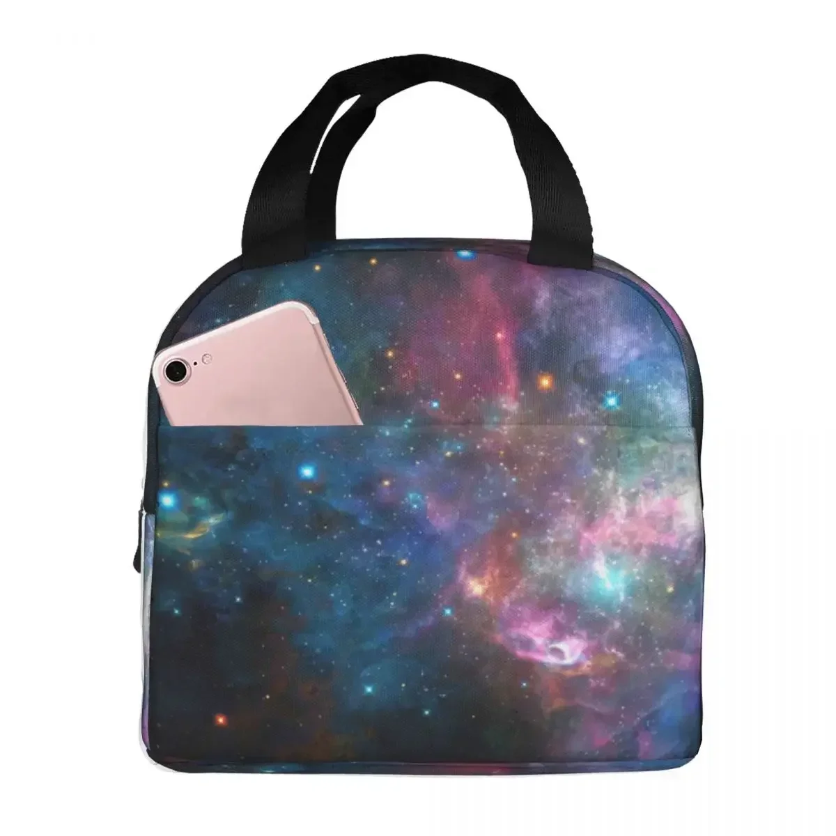 Galaxy Sky Lunch Bento Bags Draagbare aluminiumfolie verdikte thermische stoffen lunchtas voor dames heren jongen