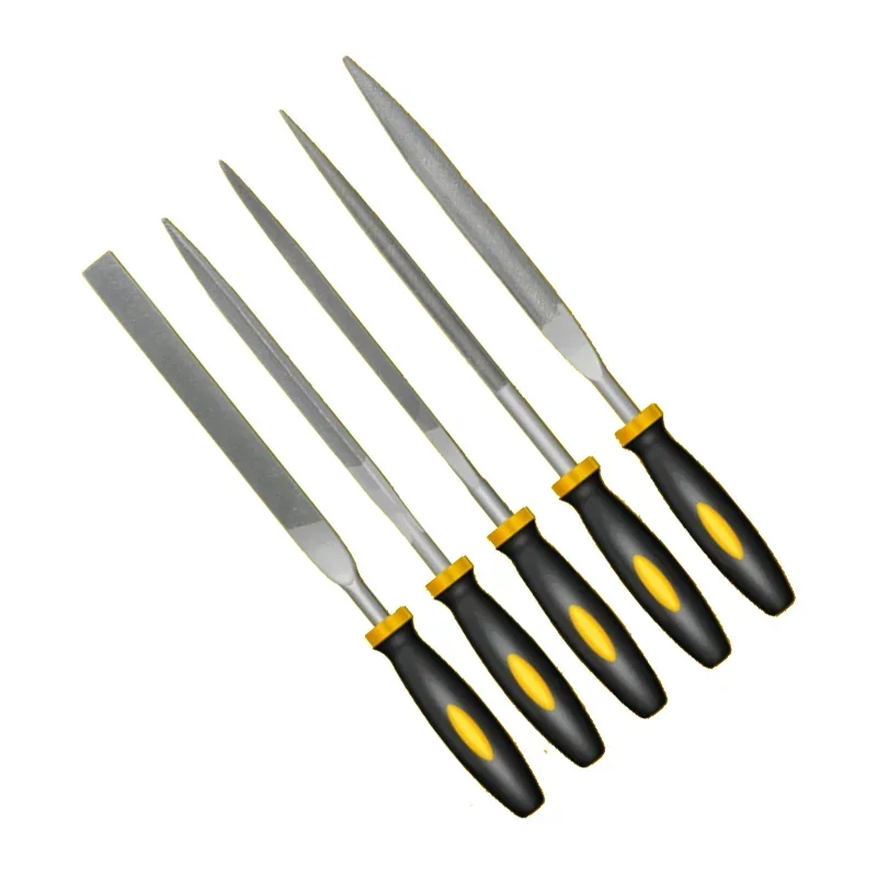 5Pcs /1set 140/160mm Mini Metal Rasp Needle Files Set Wood Carving Tools for Steel Rasp Needle Filing Woodworking Hand File Tool