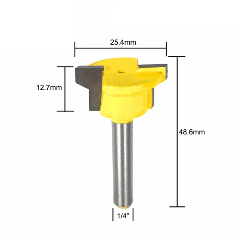 1/4" Shank Molding Router Bit Drawer Lock Tenon Knife Plug Wood Milling Cutter Door Woodworking Mitered Tool