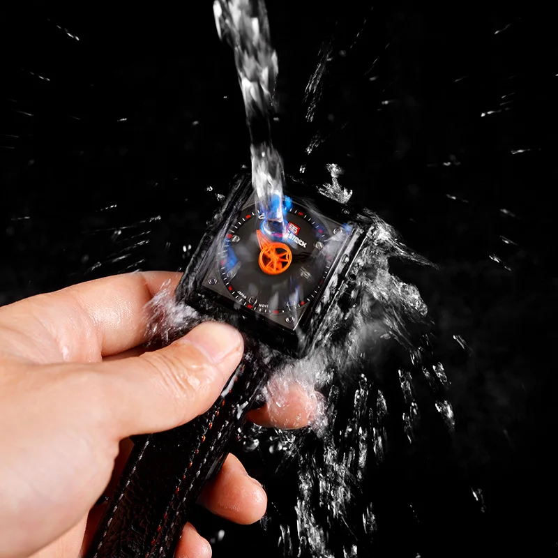 CQ220 модные мужские часы с ремешком, водонепроницаемое стекло, выбор шестерни, подержанные кварцевые часы, повседневные часы, подарочные часы для мужчин