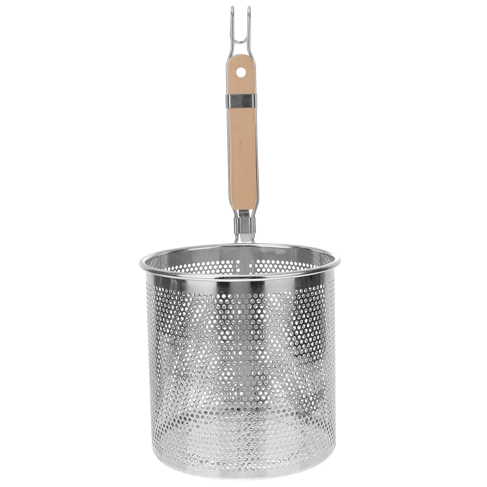 

Stainless Steel Filter Spoon Fried Food Strainer Home Cooking Supply Handle Colander Vegetable Noodle Wood Kitchen