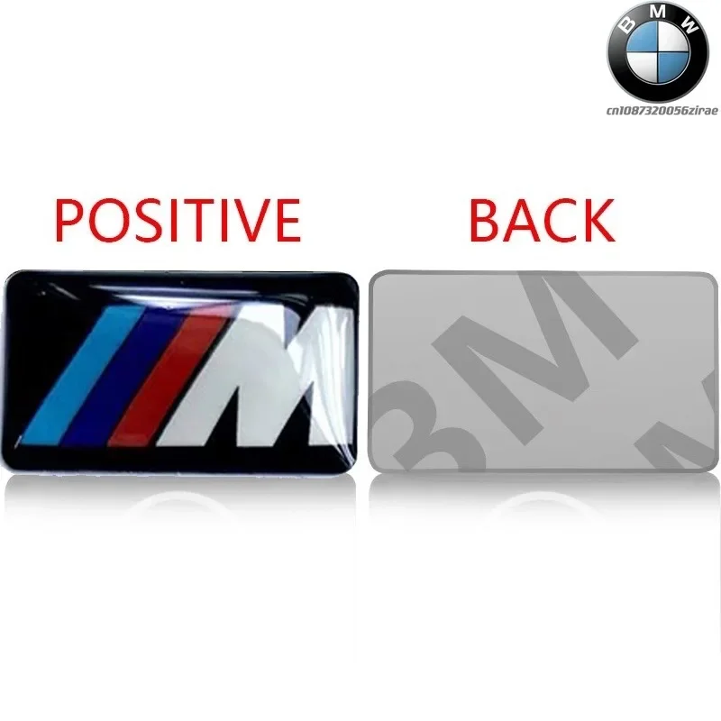 1Pcs Car Steering Wheel Hub Cap Center Emblem Badge Sticker M Logo Sticker For All BMW E46 E39 E38 E90 E60 E36 F30 F20 X1 X3 X5