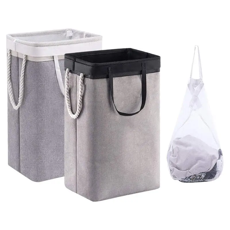 

Foldable Laundry Basket |Removable Folding Hamper with Lid and Handles Large laundry basket + 1 innovative removable bag Laundry