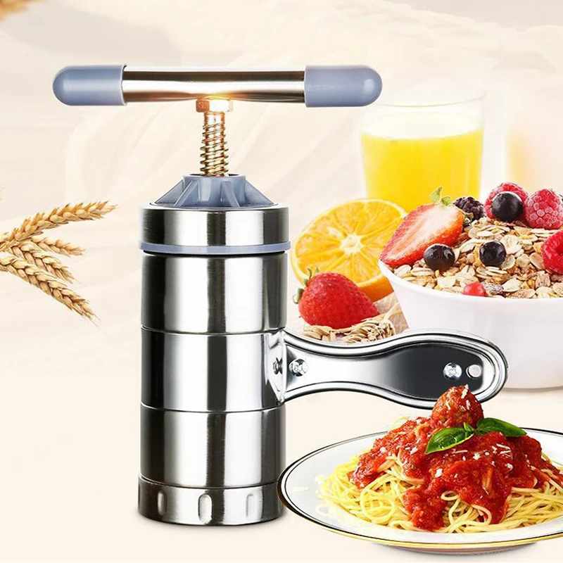 Household Manual Noodle Maker Stainless Steel Fresh Pasta Machine Small Noodle Press Pasta Roller Machine Kitchen Tools
