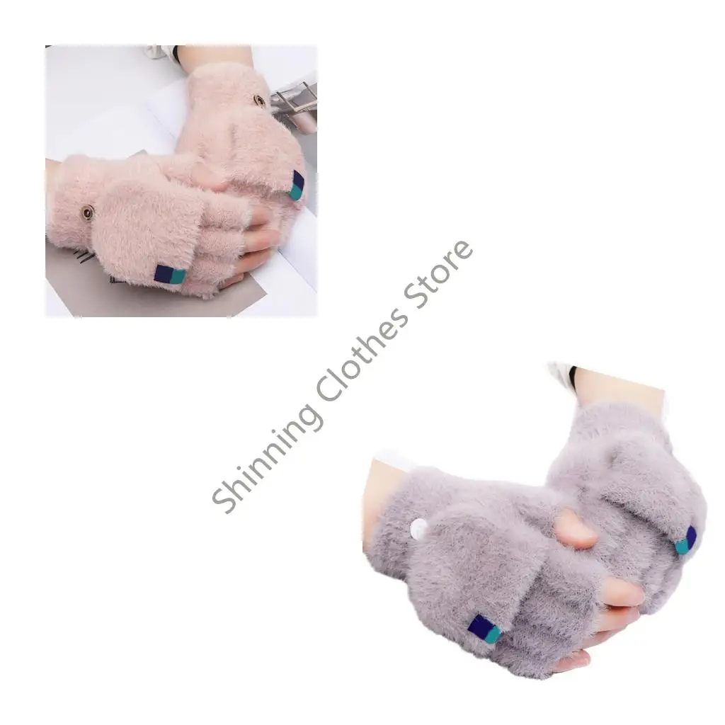 قفازات شتوية سميكة M68A نصف إصبع لكتابة ملابس الطقس البارد