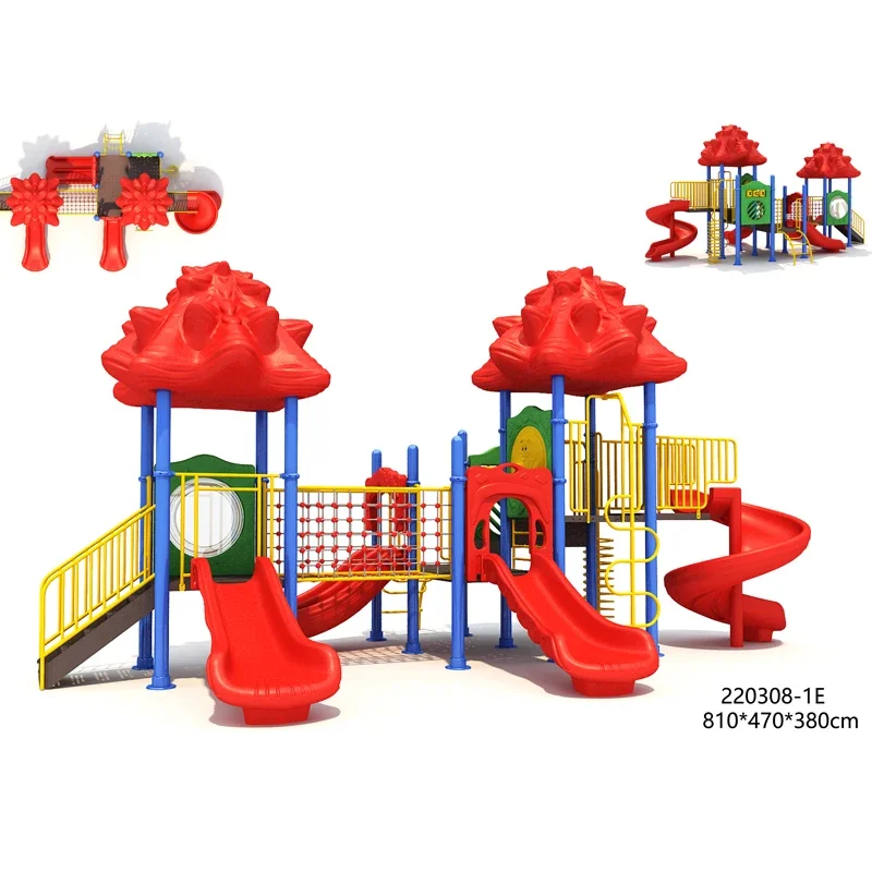 Toys Park Plastic Entertainment Outdoor Amusement Soft Children Playground Slides