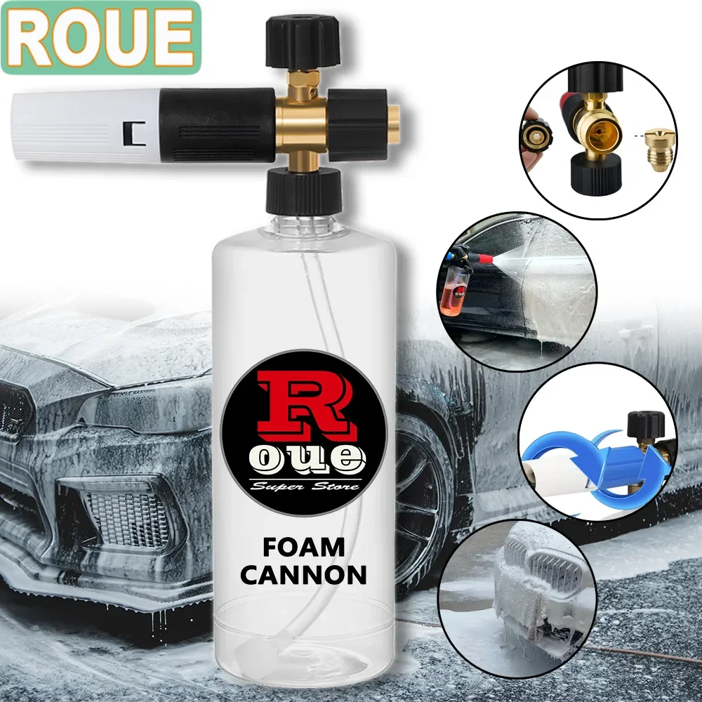 ROUE Foam Generator Snow Foam Lance Soap Gun Foam Nozzle for Karcher K2 K3 K4 K5 K6 K7 High Pressure Car Washer Accessories