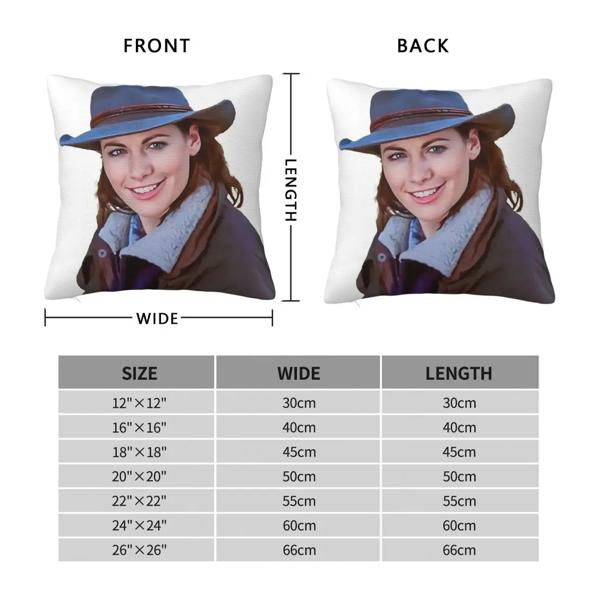 McLeod's Daughters Claire Mcleod Square Pillowcase Polyester Linen Velvet Creative Zip Decorative Car
