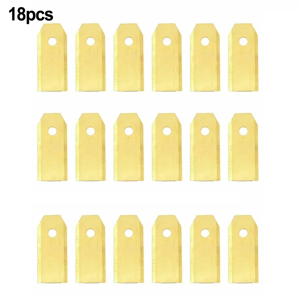 9/18/30 Pcs Blade Sliver/gold Weather Resistant Accessories For All Robotic Lawnmowers Lawn Mower Parts Rustproof