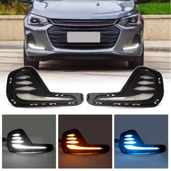 LED Fog Light Front Bulb Cavalier Chevrolet 2020 2021 2022 Onix Chevrolet Turn Signal Lamp Daytime Running DRL Car Accessories